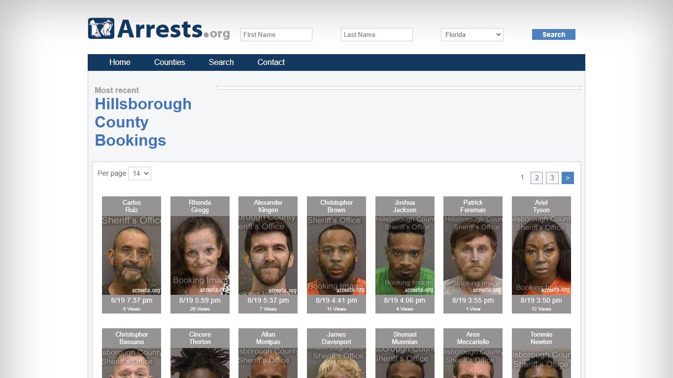 Hillsborough County Arrests and Inmate Search